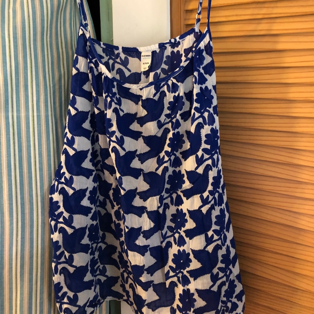 Old Navy Beautiful Bird Tank SZ XL